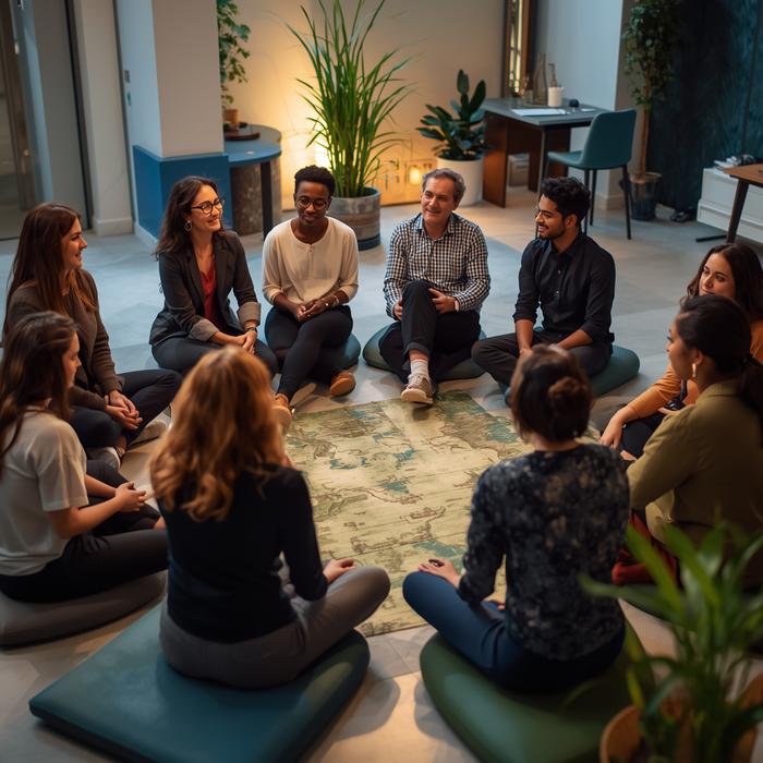 Aula universitaria con docente